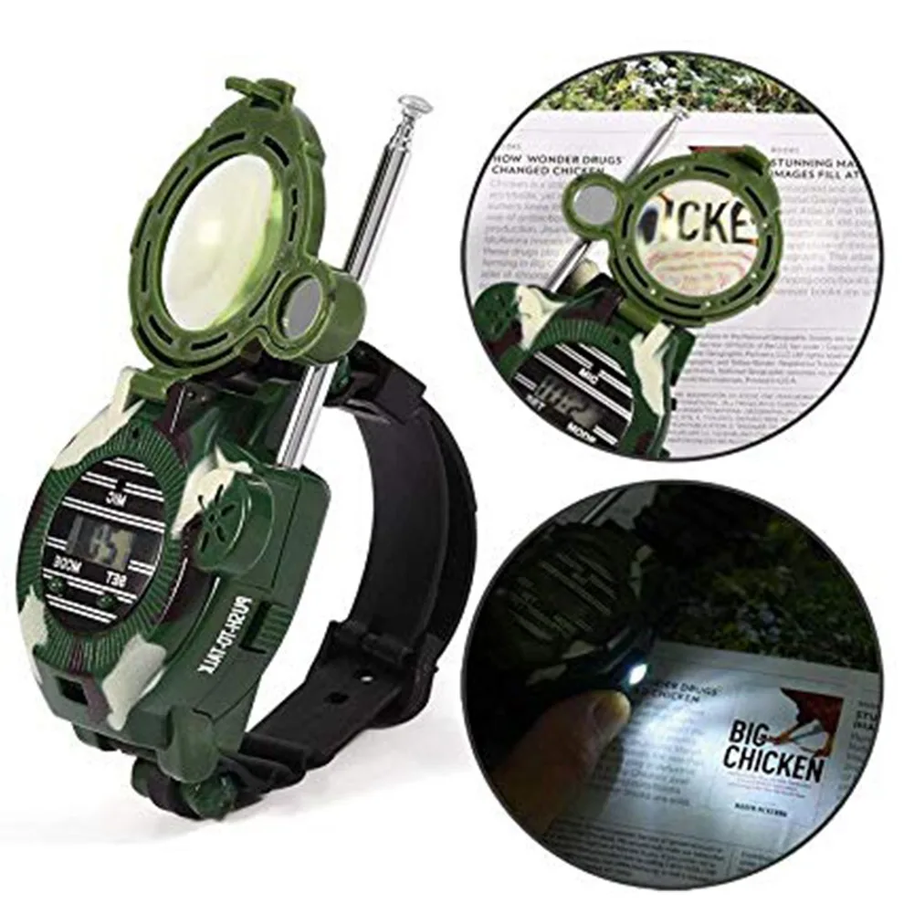 Pokich детская игрушка камуфляжные военные часы Беспроводная рация для детей на открытом воздухе родитель-ребенок Интерактивная игрушка