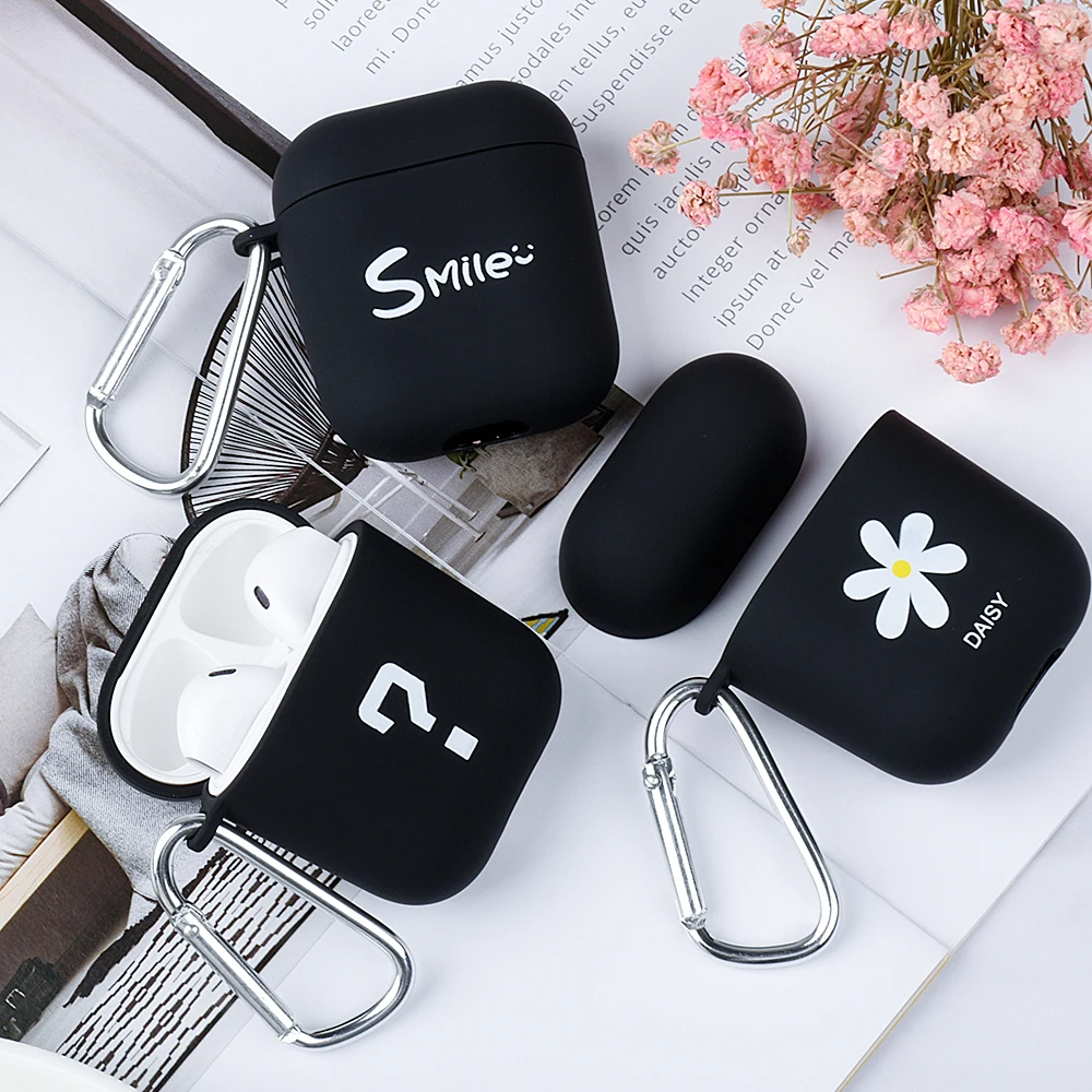 

Style Case For Apple Airpods 2 1 Earphones Box Case For Airpods AirPods Wireless Bluetooth Earphone Charging Box Case With Hooks