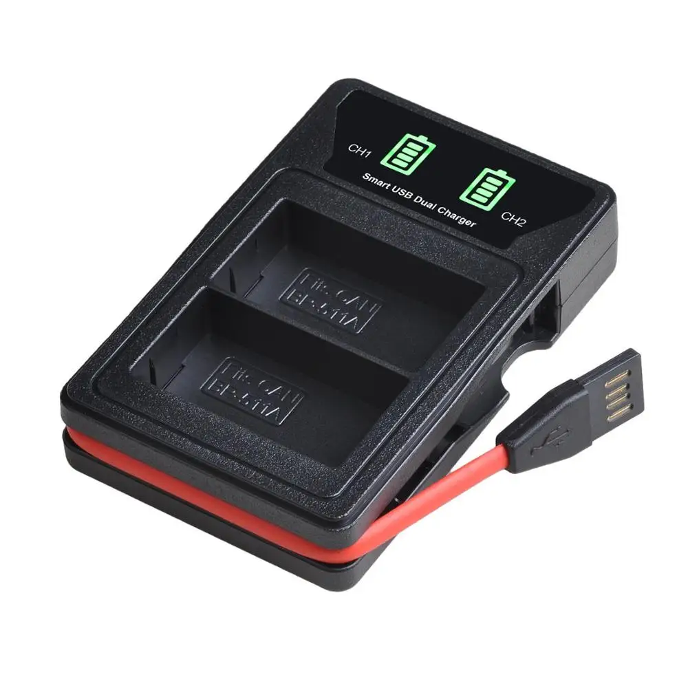 BP 511 511A BP511 светодиодный зарядное устройство с разъемом type C и micro USB порт для