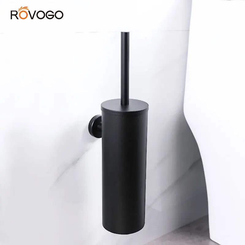 Щетка и держатель ROVOGO SUS 304 для унитаза из нержавеющей стали матовый