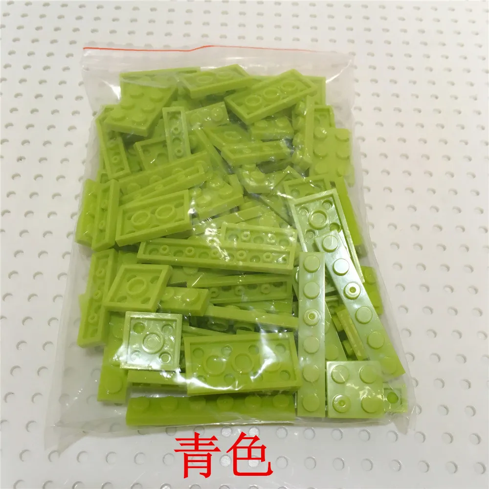 Армейский зеленый 100 pieces of low plate thin slice creative patchwork diy small particle blocks pixel drawing children puzzle toys - Цвет: Армейский зеленый