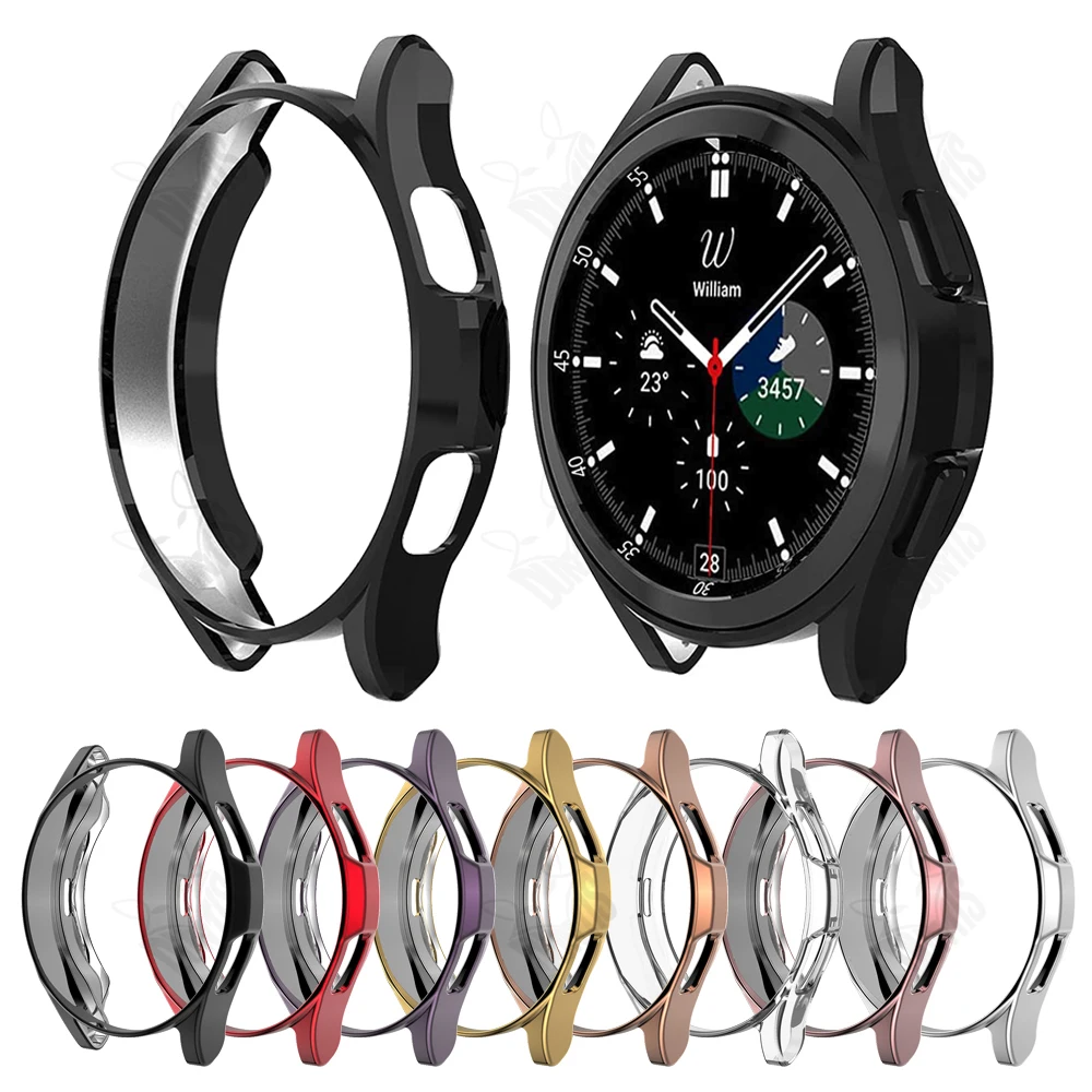 Чехол из ТПУ для защиты экрана Samsung Galaxy Watch 4 Classic 42 мм 46 силиконовый чехол