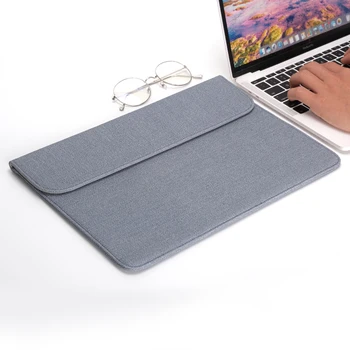 

Luxury Leather Laptop Bag For Macbook Air 13 Pro 15 12 13.3 inch Sleeve for Xiaomi Dell Waterproof Shockproof Notebook Case Bag