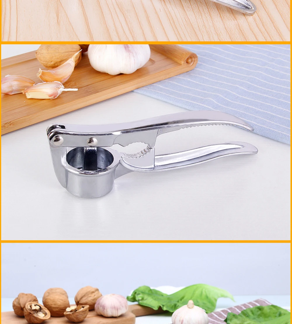 1pcs Garlic Press Crusher Kitchen Cooking Vegetables Ginger Squeezer