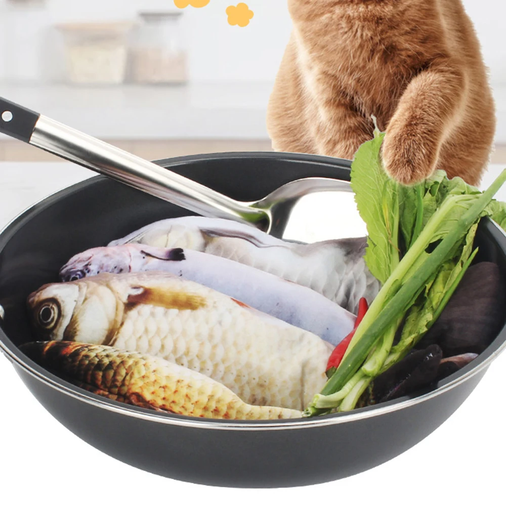 Electric Cat Toys Plush 3D Interactive Electronic USB Bite Resistant Chew Molar Simulation Dancing Fish Toy Kitten Grinding Claw