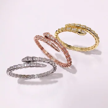 

Branded bracelet jewelry independent design style Exquisite and simple retro snake-shaped personality fashion style