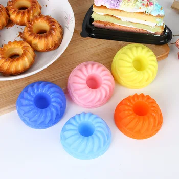 

12PCS/Pack Cake Silicone Mold Fondant Pan 3D Muffin Cupcake Pumpkin Form Kitchen Baking Pastry Tools Cake Decorating Tools