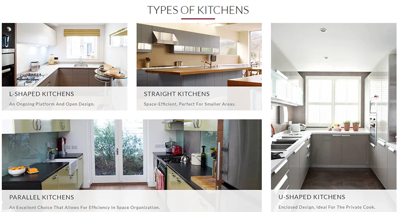 type of kitchens