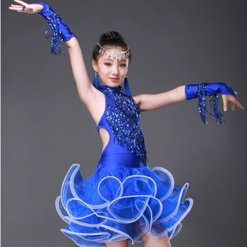 

Girls Latin Dance Children's Costumes Competition Wear Latin Costumes Girls Dance Costumes
