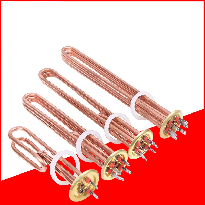 Commercial water heater electric heating tube boiling water heater heating  tube heating tube copper heating rod 220V 380V - AliExpress