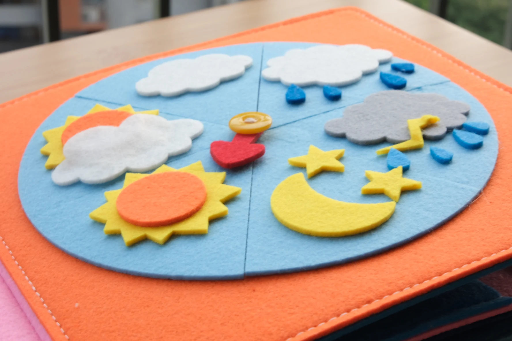 Cloth Book Toddler Montessori Toys DIY Craft Castle Rainbow Handmade Book