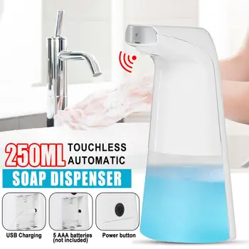 

250ml Auto PIR Induction Liquid Soap Foaming Dispenser Toushless Infrared Sensor Hand Washer Family Sterilization