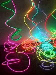 1 м/2 м/3 м/5 м/10 м неоновый светильник для танвечерние Декор Светильник неоновый светодиодный светильник Гибкая EL проволочная трубка водонепр...