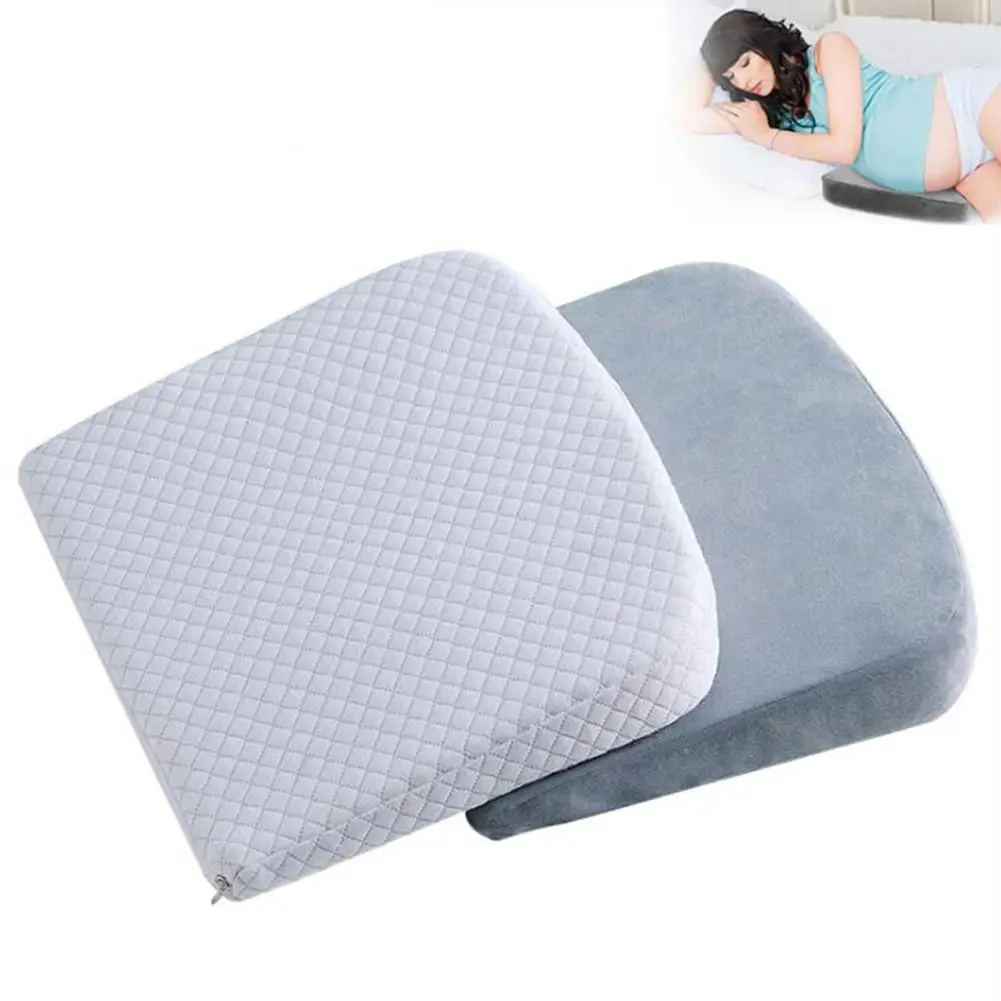 

Side Sleeper Pregnancy Support Pillow Wedge Memory Foam Wedge For Maternity Belly Back Support Cushion