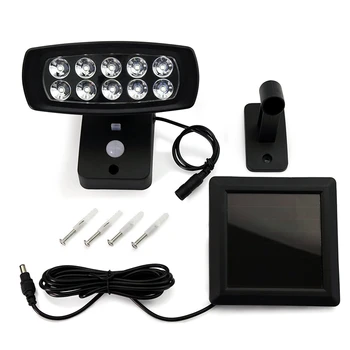 

10 LEDs Outdoor Garden Solar Motion Sensor Security Flood Light Spot Lamp