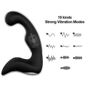 Prostate Massager Anal Plug Prostate Stimulator Male Vibrator Butt Delay Ejaculation Sex Toys For Men Couple Gay Prostate Massag 2