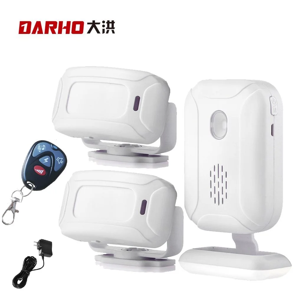 set1 Darho беспроводной дверной звонок Добро пожаловать ИК инфракрасный датчик движения сигнализация 280 м Диапазон магазин дверной звонок Магнитный звонок - Цвет: set1