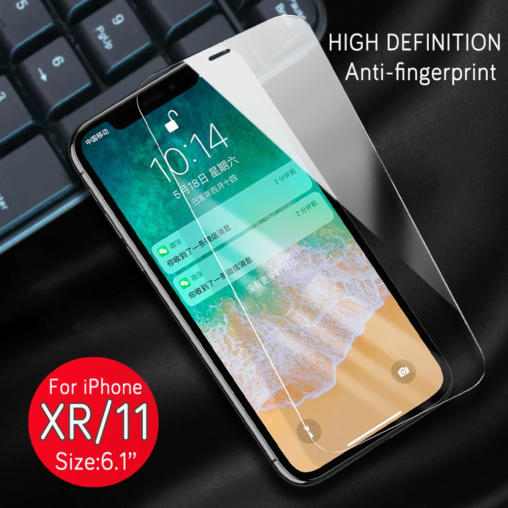 Iphone 11, анти-светильник Blue Ray, закаленное стекло для iphone 11 Pro Ma, защита от подписывания экрана для iphone X, XR, XS, 6, 7, 8 P, 2 шт - Цвет: 9 HD XR 11