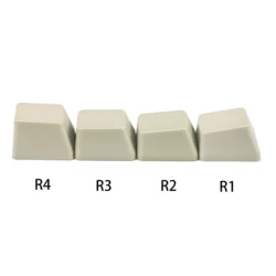 Enhanced Thick PBT OEM Profile Alphanumeric Custom Keycaps - 1 pcs R4 1u (Light Gray)