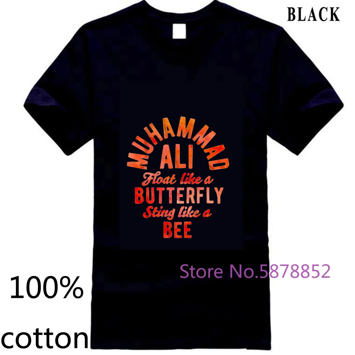 Muhammad Ali Float Like a Butterfly Sting Bee Men's Cassius Clay Hot Sale New Men'S men's t shirt t-shirt tops tees | Мужская