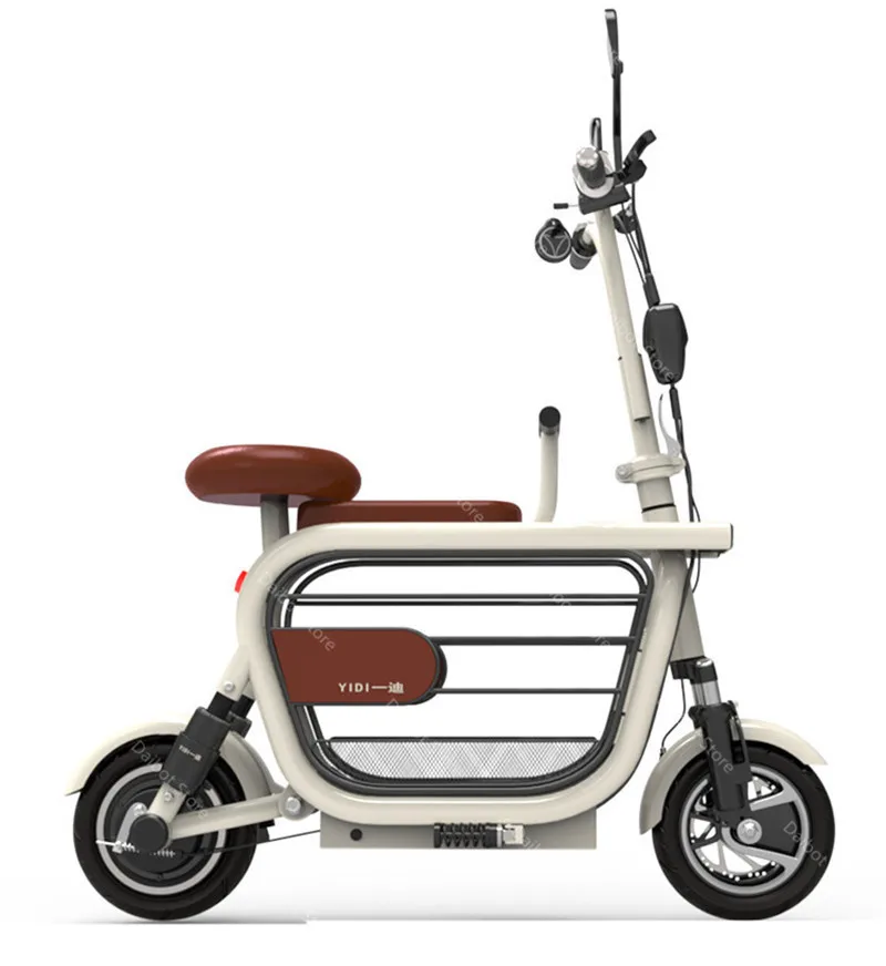 Электрический скутер для девочки, два колеса, электрические скутеры, 48 В, 580 Вт, портативный белый/розовый мини электрический велосипед для детей и взрослых
