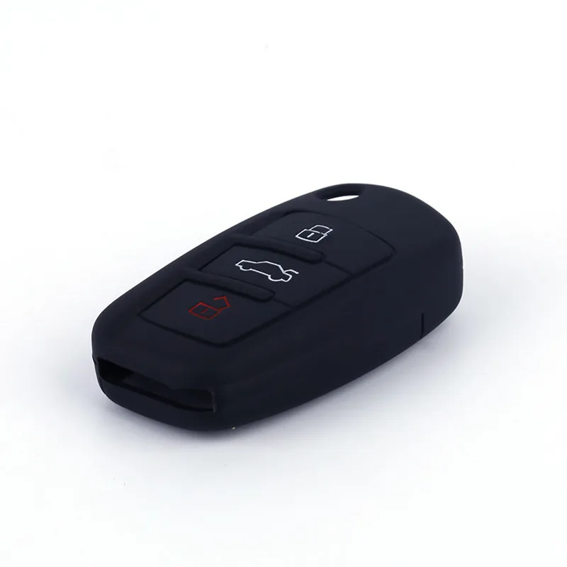 Custodia portachiavi in Silicone Custodia/cover per Chiave/telecomando per Audi A3 A1 A6L misura per Audi Q2L Q3 Q7 per Audi S3 R8 ecc accessori per auto modello Styling Case - Hb717abe961154199aa113d100a90cdfcY