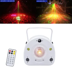 Remoto dmx projetor laser estroboscópio bola mágica padrão 4in1 efeito de iluminação palco dj discoteca festa férias dança casamento luz branca