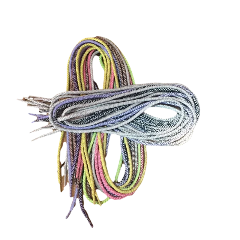 Рисунок 4 - 1 пара, 120 см, круглые кроссовки со звездным рисунком