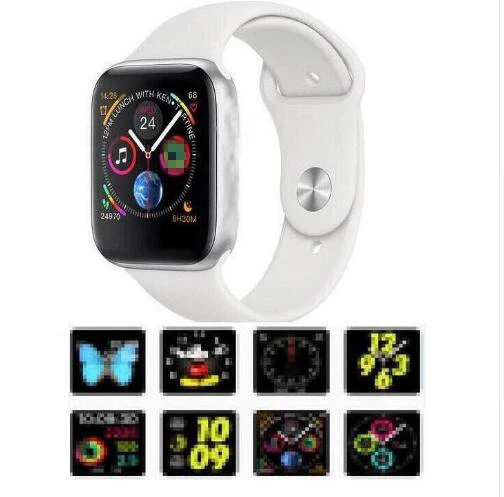 Новые 44 мм размер 1:1 Смарт часы IWO 8 сплав матовый чехол аналогичная серия 4 сердечный ритм Smartwatch SIRI для iOS Android PK IWO 5 6 подарок