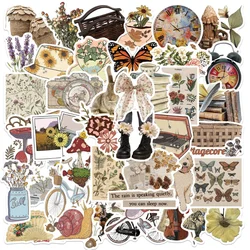 10/30/50pcs Rétro Style Vsco Autocollants Esthétique Dessin Animé ins Autocollant Décoratif Scrapbooking Papeterie Fournitures Guitare Autocollant 