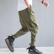 Модные мужские брюки повседневные мужские s хип хоп Рэп мужские брюки уличная классика средний вес прямой максимальной длины дышащие узкие брюки