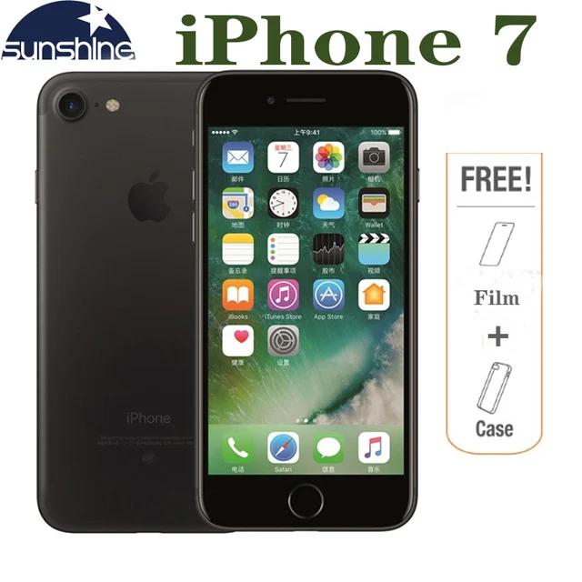 $US $212.49  Original Unlocked Apple iPhone 7 4G LTE Mobile phone 2G RAM 256GB/128GB/32GB ROM Quad Core 4.7''12.