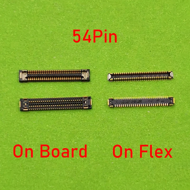 

10Pcs 54Pin USB Charging Dock FPC Connector On Motherboard For Samsung Galaxy s20 G9810 G980F G981 B F U G Charger Port On Board