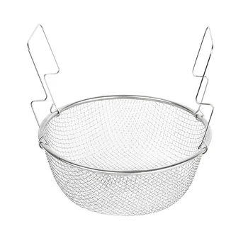 

Strainer French Fries Basket Snack Stainless Steel Kitchen Fryer Handle Tool Home Tableware Cooking Colander Mini Portable