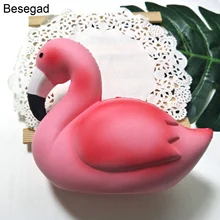 Besegad большой Jumbo милый каваи Фламинго мягкий Squeeze Squishi Squishe игрушка медленно поднимается для взрослых снимает стресс тревога