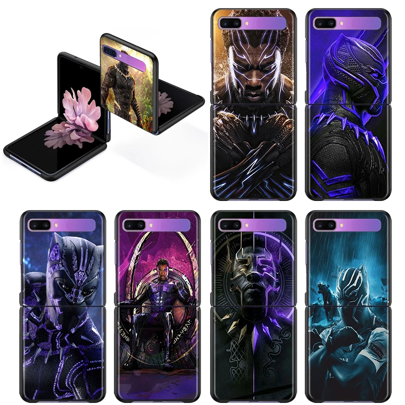 Чехол для телефона Marvel с черной пантерой Samsung Galaxy Z флип 6 7 дюйма P3 черный Жесткий