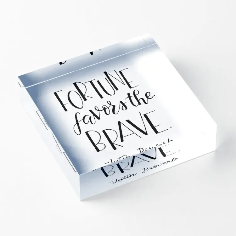 

Фортуна сувениров храбрости акриловые блоки печать Модный процесс фотографии комнаты прозрачный семья Милая спальня художественный Декор штамповка