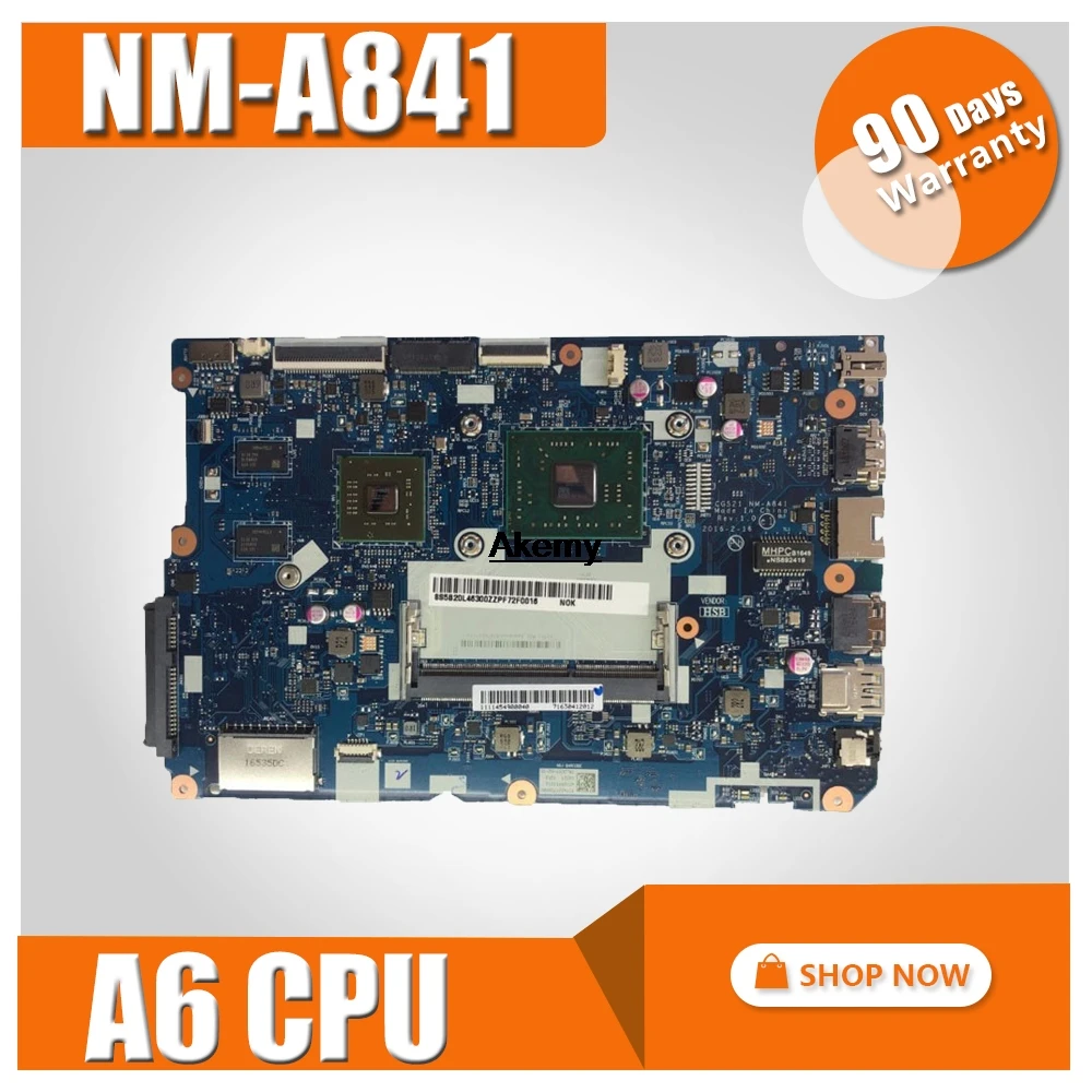 

NEW CG521 NM-A841 for lenovo ideapad 110-15 ACL laptop motherboard CPU:A6-7310 DDR3 GPU:AMD-M430 2GB FRU 5B20L46297 5B20L46271