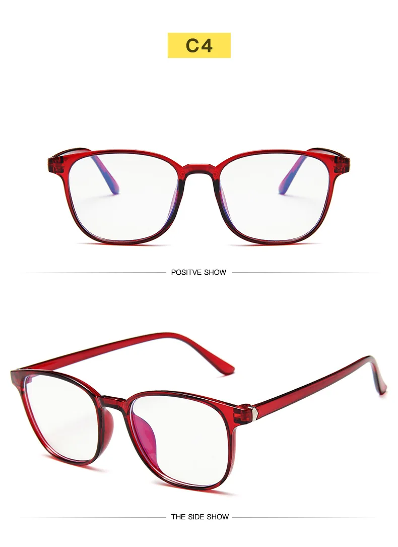 RMM Retro Herren-Brillengestell Modische Computer-Brillenfassung Damen Anti-Blaulicht-Brille Transparenter Klarer Rosa PC-Rahmen – Detail 9