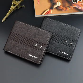

Men's Wallet Short Fashion Casual Wallet Men Youth Thin Wallets Multi-function Credit Card Holder Large-capacity Male Coin Purse