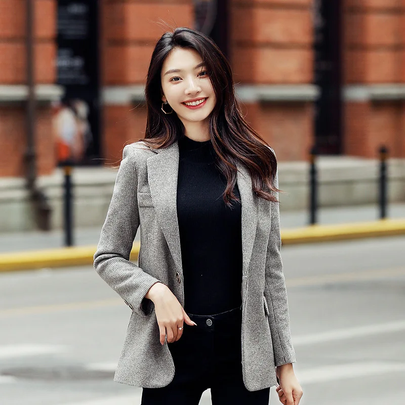 Autumn New Style Korean-style Women's Cute Elegant Versatile Small Suit Coat Women's Short Casual Slimming Tops