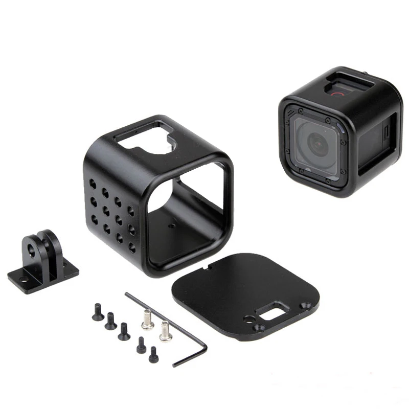 Ig-алюминиевый сплав защитный чехол для GoPro Hero 4/5 Session Go Pro Аксессуары для спортивной экшн-камеры черный