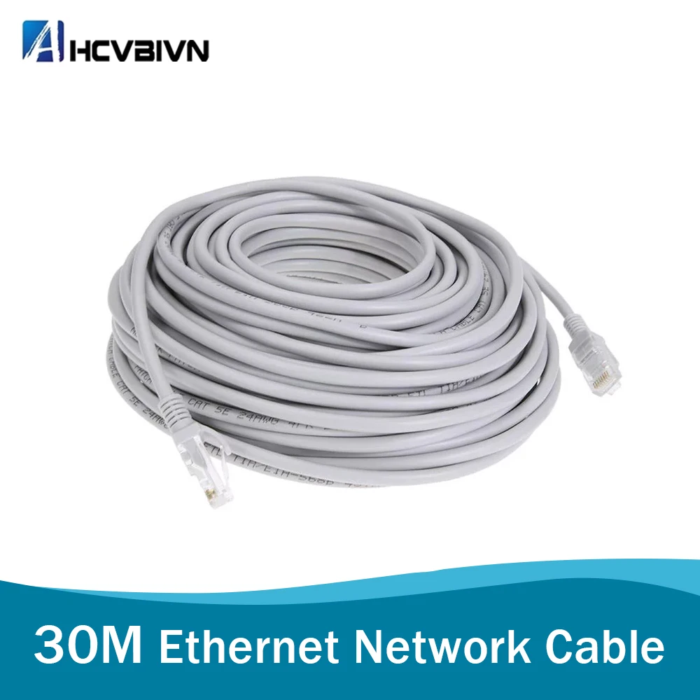 30m 98ft Cat5 Network Cable Rj45 Patch Outdoor Waterproof Lan