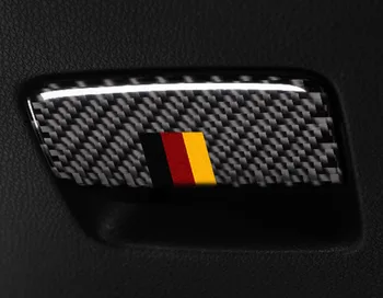 

Carbon Fiber Assistant Driver Storage Box Trim Car Stickers For Mercedes A Class CLA 2013- GLA 2015- Accessories