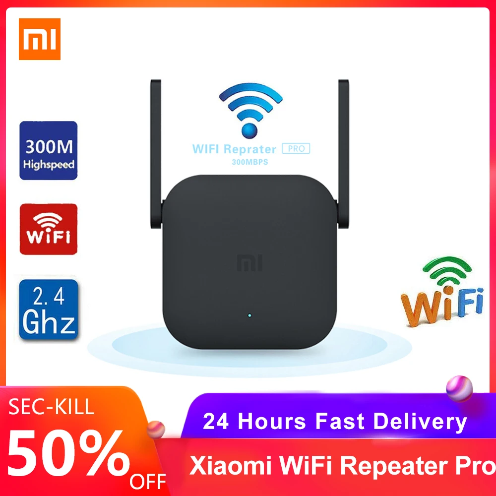 Xiaomi Mi WiFi Repeater Pro Extender 300Mbps Amplifier Network Expander 2.4G Home Roteador Wireless Router | Компьютеры и офис