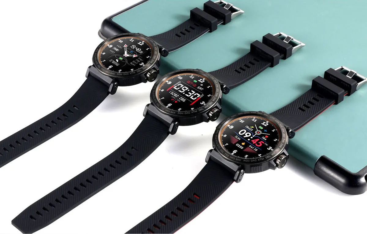 SENBONO S18 спортивные IP68 Водонепроницаемые Смарт-часы с сенсорным экраном Мужские часы с монитором сердечного ритма Смарт-часы фитнес-трекер Браслет