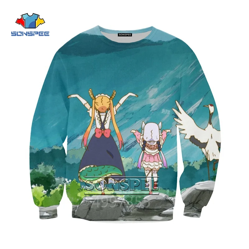 7 SONSPEE Miss Kobayashi's Dragon Maid/Детский свитер с 3d принтом детская одежда для мальчиков и девочек-подростков Топы, пуловер с длинными рукавами SW131 - Цвет: 7