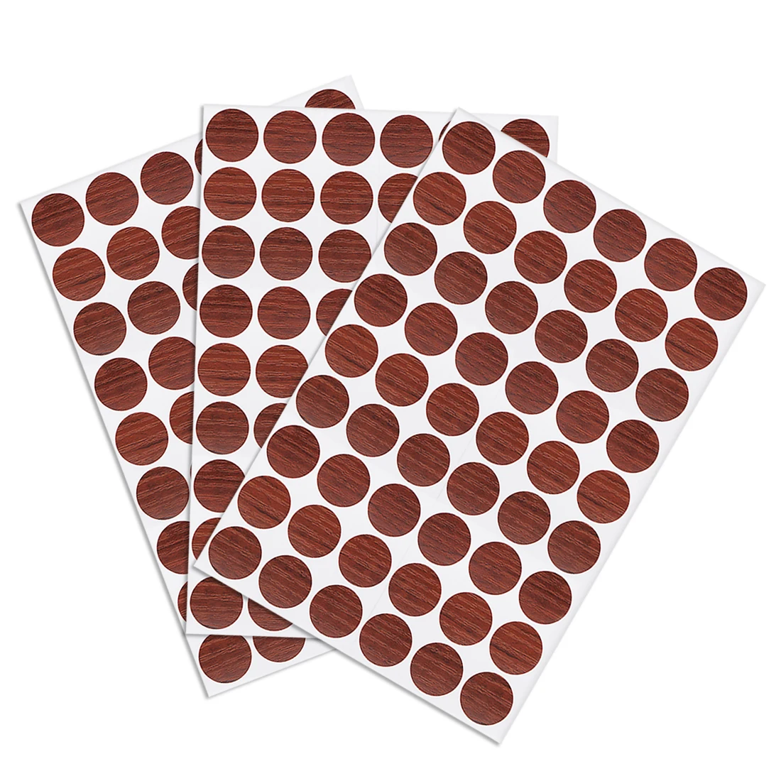 

uxcell Self-adhesive Screw Hole Stickers,3-Table Self-adhesive Screw Covers Caps Dustproof Sticker 21mm 54 in 1 Red Walnut