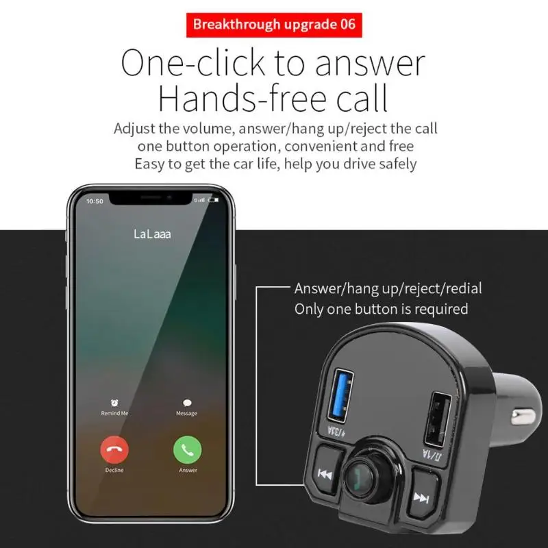 M9 автомобильный Bluetooth адаптер беспроводной Bluetooth FM модулятор свободный Ручной ЖК MP3-плеер Автомобильное USB зарядное устройство USB Bluetooth музыкальный приемник