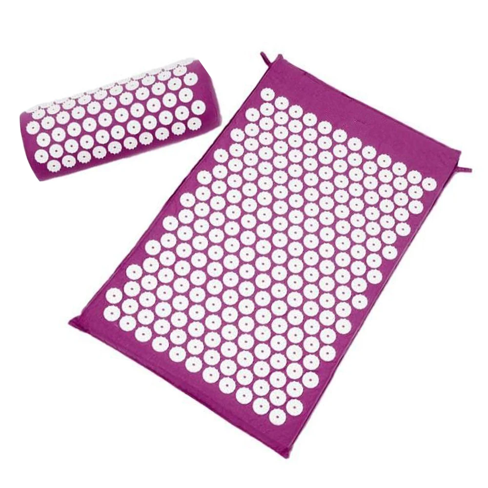 

Massager Cushion Acupuncture Sets Rug Acupuncture Mat Pillow Massage Relieve Stress Mat Square Spike Massage and Relaxation